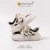 Zapatos Casuales para Niñas 2025 Primavera y Otoño Nuevos Zapatilla con Cordones para Niños Medianos-Grandes Combinación de Colores Zapatos Panda de Punta Redonda para Niñas