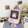 Mochila de Mujer Estilo Japonés Ins Harajuku de PU Completo Bolso Multiusos Bandolera Estilo Divertido Estilo K Lindo Dibujo Animado Bolso de Estudiante