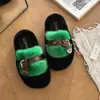 Sandalias de vestir sin cordones, color block, a la moda, peludas para mujer, nueva colección otoño/invierno 2026, casuales, que realzan la altura, antideslizantes, cómodas y elegantes.