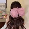 Horquilla para el pelo con lazo de alta calidad con forma de hada en la parte posterior, parte superior de calavera de malla negra, nuevo clip de resorte, clip de nube