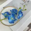 Fábrica de Fuente Mayorista Transfronteriza Flores Artificiales Tallo Único Orquídea Pequeña de Primavera Decoración de Hotel Restaurante Escena de Flores Artificiales
