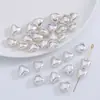 Perlas de Imitación Brillantes Asimétricas de Agujero Pasante Accesorios para Joyería Hecha a Mano con Cuentas Conchas de Forma Especial Perlas al por Mayor
