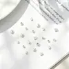 S925 Sterling Silver Posicionamento Beads DIY Handmade Beaded Corda Pulseira Colar Acessórios Simples Prata Tubo Redondo Pequenas Contas