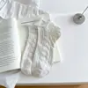Calcetines tobilleros transpirables de malla con estampado de corazón y ribete de encaje, estilo japonés, para mujer, suaves, finos, sin costuras, al por mayor