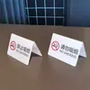 Letrero Acrílico de No Fumar, Tarjeta de Mesa de No Fumar, Hotel, Casa de Huéspedes, Oficina Letrero de Mesa de No Fumar