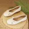 Mocasines versátiles de suela blanda para superficies blandas para mujer, nuevos zapatos casuales tipo slip-on perezosos para la primavera de 2026 con tacones gruesos