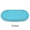 Fundo Rígido para Bolsa de Crochê 12-25cm DIY Placa de Fundo de Couro Tira de Tecido Fio Crochê Base Oval para Bolsa Fundo
