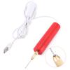 Ventilador de mano rojo taladro eléctrico plástico acrílico epoxi modelo de madera taladrado taladro taladro eléctrico pequeño diy