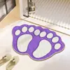 Alfombra de Baño con Forma de Oso Lindo, Falso Cachemir, Absorbente de Agua, Antideslizante, Elimina Polvo, Engrosada, Duradera, Fácil de Cuidar