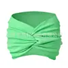 Diadema Ancha Nueva Europea y Americana para Mujer Diadema Cruzada Deportiva Diadema Elástica de Yoga Bolsa para el Cabello Absorbente de Sudor Diadema Grande