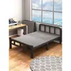 Cama plegable cama individual hogar simple oficina cuidado de acompañamiento descanso para el almuerzo cama de tablero de madera casa de alquiler cama de hierro para adultos