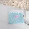 Linda Cartera Cuadrada Floral, Bolsa de Almacenamiento Dulce con Adorno de Encaje, Bolsa Ligera de Tela para Labiales, Bolsa para Auriculares