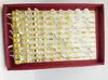 Anéis de Cobre Banhados a Ouro 18K Conjunto para Casal para Homens e Mulheres, Anéis Abertos Ajustáveis Estilo Étnico, Joias de Vendedor de Rua com Caixa
