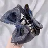 Princesa Fugitiva Malla Strass Lazo de Amor Pasador de Pelo Tiburón Grande de Lujo Pinzas para el Cabello Accesorios para el Cabello de Alta Gama