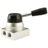 Válvula manual marca JINEN K34R6-8 válvula de control manual válvula de aluminio de tres posiciones y cuatro vías garantía por un año