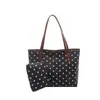 Conjunto de Dos Piezas de Polipiel con Lunares Transfronterizo Verano 2026 Nueva Moda Elegante Simple para el Trabajo Elegante Bolso Tote de Hombro