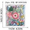 Parches Bordados de Tortuga de Dibujos Animados para Decoración de Ropa, Parches de Coche de Olas, Parches Bordados de Letras, Parches de Mariposa Termoadhesivos