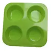 Juego de 4 Piezas Cilíndricas para Pastel Galleta Chocolate Herramientas para Hornear Jabón Casero Hecho a Mano Bandeja de Hielo Molde de Silicona Venta al por Mayor