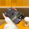 Polvo de Brillo Cielo Estrellado Electrochapado Adecuado para Funda de Teléfono iPhone 17 Apple 18Promax Ultra-Delgada Transparente Electrochapada PC Duro