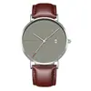 AliExpress Popular Distintivo Meridiano Delgado Calendario Reloj Moda para Hombre Negocios Malla para Mujer Banda Reloj de Cuarzo