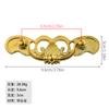 Jingmao Hardware antigo Gaveta de buraco duplo antigo Qinggu Gaveta de buraco duplo porta do armário Puxadores de estilo europeu Puxadores de caixa de joias