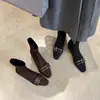 Serie de Conducción de Tráfico~El Hogar de Lin Shan Otoño/Invierno Nuevo Terciopelo Interior Aumento de Altura Elásticos Adelgazantes Botas Retro Francesas Botines