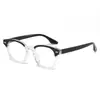 Montura Redonda para Gafas de Arroz para Mujer Moda Ins Montura Pequeña Espejo Plano de Moda Distintivo Anti Luz Azul Fresco Estilo Japonés Montura para Gafas