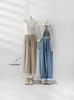 Pantalones de Mezclilla de Pierna Ancha con Ribete de Encaje para Mujer, Novedad Primavera y Otoño 2026, de Cintura Alta, Corte Ajustado, Cortos, Pierna Recta, Casual para Figuras Pequeñas