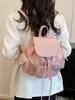 Estilo dulce y fresco, textura suave de blanco lechoso brumoso, mochila de gato de dibujos animados, fufu lechoso, de aspecto de hada, para viajes y compras, dulce mochila de doble hombro