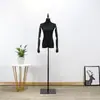 Suporte de Exibição Modelo Meio-corpo Feminino Edição de Design de Roupas Modelo de Ensino Vestido de Noiva Modelo Falso Modelo Dourado