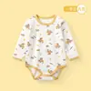 Roupas para Recém-Nascidos, Mantas para Recém-Nascidos, Macacões de Algodão Puro para Primavera e Outono, Moletons Triangulares, Calças de Manga Comprida