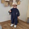 Mono informal de manga larga con cremallera de estilo coreano para hombres y mujeres, niños y niñas.