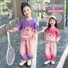 Conjunto de dos piezas de suéter informal dulce de moda para niña bebé, nuevo jersey degradado de otoño para niña, moderno