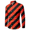 Camisa de Manga Longa Casual Masculina Solta Respirável Série Halloween 3D Impressa com Moldura de Caveira Europeia e Americana Transfronteiriça