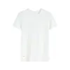 2026 Novo Estilo de Verão Camiseta Branca de Gola Redonda com Manga Curta para Mulheres, Solta e Emagrecedora, Camisa Base Casual e Fashion