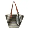 Bolso de hombro de estilo coreano, de nicho, gran capacidad, casual, moderno y versátil para mujer, perfecto para las vacaciones de verano en la playa