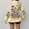 Comercio Exterior Amazon Temu Sudadera con Capucha Estampado de Calaveras Transfronteriza Europea y Americana para Mujer Holgada Casual Talla Grande