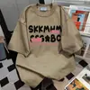 Camiseta de Manga Corta con Estampado de Letras de Diseño de Algodón Puro Americano para Mujer Verano 2024 Nuevo Top Holgado de Media Manga Tendencia Ins