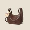 Bolsa Branca de Grande Capacidade para o Dia a Dia de Mulheres 2025 Nova Couro Macio Estilo Esportivo Bolsa Dumpling Bolsa de Ombro Francesa