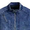 Chaqueta Nueva Transfronteriza para Hombre Otoño e Invierno Estilo Coreano Moderna Ajustada Retro de Mezclilla Tops para Hombre Chaquetas Juveniles
