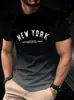 2025 Nueva Camiseta Casual Versátil de Manga Corta para Hombre con Estampado, Moda Europea y Americana, Versátil, de Alta Calidad