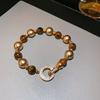 Pulsera Geométrica Redonda de Flor de Zirconia Transfronteriza Europea y Americana Estilo Retro de Moda Pulsera Joyería de Lujo Ligero Al por Mayor