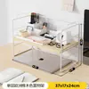 Estante Simples Prateleira de Armazenamento Prateleira de Armazenamento de Mesa de Escritório Mesa Pequena Multi-Camadas Ferro Forjado Suporte de Acabamento de Mesa Estante de Livros