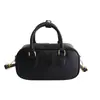 Bolsa de Mão Elegante e Simples para Mulheres, Nova Tendência Inverno 2025 Texturizada Versátil Bolsa Bowling de Ombro Transversal