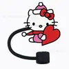 Tapa para pajita Sanrio, funda de silicona de grado alimenticio para pajita, tapa antipolvo para pajita de 10 mm, tapón para pajita de 8 mm