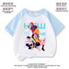 Grupo Bruxa Caçadora Huntrx Camiseta Fina Estampada para Meninas Manga Curta Infantil Verão Estilo Coreano Top Familiar Ins