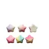 Estrela pentagrama colorida em degradê macaron brilhante diy feito à mão acessórios de grampo de cabelo de cola de creme resina patch para capa de celular
