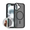 Case Magnético para iPhone 17 Aplicável Transfronteiriço 16 Promax Semitransparente Fosco Dois em Um Atacado Transfronteiriço