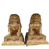 Fabricación de Grandes Adornos de León de Cobre Estatua de León de Cobre de la Ciudad Prohibida de Pekín Escultura de Hotel Fábrica de Tallado en Cobre Zui de Hebei