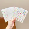 Pegatinas de Colores Huecas con Temática de Dopamina para Niñas, Decoraciones de Estrella de Cinco Puntas y Corazón, Corazones de Melocotón Autoadhesivos de Colores